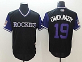 Rockies 19 Charlie Blackmon Chuck Nazty Black 2018 Players Weekend Authentic Team Jerseys,baseball caps,new era cap wholesale,wholesale hats